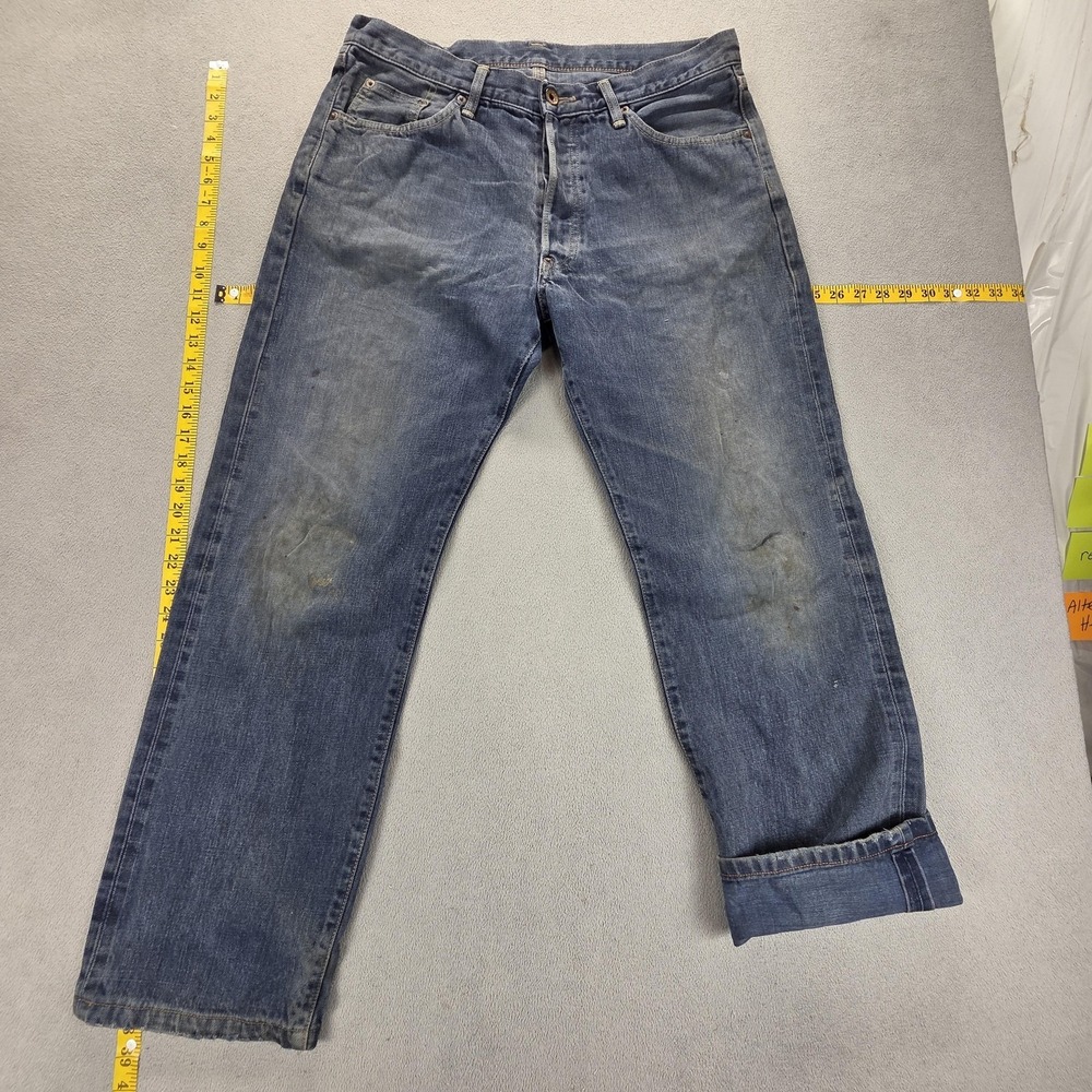 Edwin Jeans Mens Blue Selvedge Nashville Relaxed Straight Made Japan Fits 32x28‎
